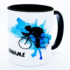 Rennrad Fahrrad Tasse mit Name Radsport Geschenk Rennradfahrer Radfahrer Zubehör