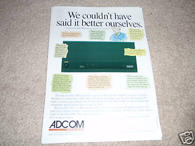 Adcom gfa 5800 amp - adcom, gfa-5800