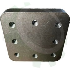 Anschweißplatte, Montageplatte für Flanschzugöse  110x100, 160x160