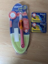 Pelikan Griffix 3 mit 2 x 5 (10) Patronen Rechtshänder rosa pink