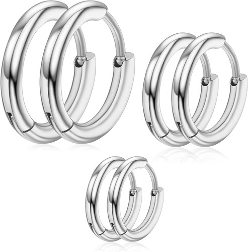 Creolen edelstahl 12mm - creolen,