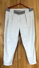 Damen Hose beige hellgrau Designer nook Größe L 42