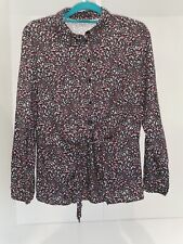 Millefleur Blümchenmuster Bluse dunkelblau Gr. 42 Yessica by C&A