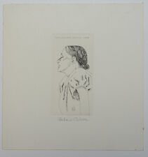 Eberhard Schlotter: Radierung "Tamilenfrau" handsigniert 1978