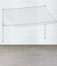 Angerer Klemmmarkise 400cm Markise Balkon Terrasse Sonnenschutz Grau /5