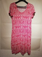 Kangaroos Kleid Sommer rot Ethno Minikleid Gr. 38