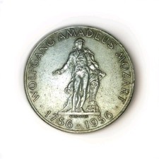 25 Schilling 1956, Mozart, Wien, Silber