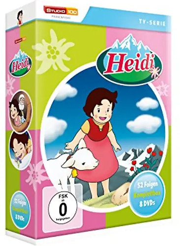 Heidi komplettbox 8 dvds - komplettbox, dvds]