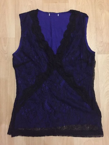 Damen top spitzen shirt - m,