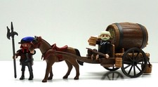 MÖNCH MIT BIERFASS KUTSCHE KLOSTER BRAUEREI PLAYMOBIL zu Ritter Perd Custom RAR