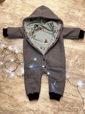 Wollwalk Overalls 86 Neu Handmade mit Umschlagbündchen