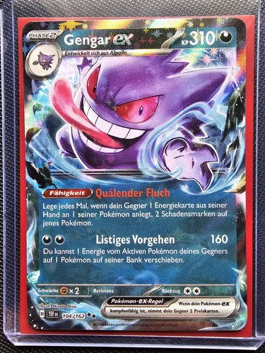 Pokemon gengar 104 162 - ex, 104/162