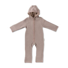Hofbrucker Baby-Kinder Wollwalk Overall Walnuss Größe 50/56 Schurwolle Walkjacke
