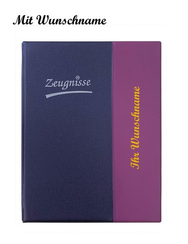 Zeugnismappe mit namensgravur - mit,