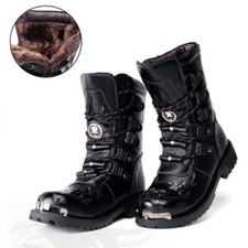 Gothic Punk Stiefel Aus Echtem
