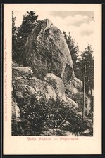 Papulasta, Fran Papula, riesiger Felsbrocken, Ansichtskarte 