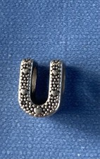 Pandora Buchstabe U, kleine Herzchen, 925 Sterlingsilber