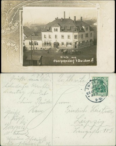 Ansichtskarte oberhohndorf - ansichtskarte,