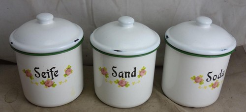 Schöne email behälter sand - 3,
