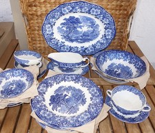 Enoch Wedgwood "Woodland" blau