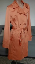 Eleganter Damenmantel, Trenchcoat von More & More, Gr. 40, Apricot