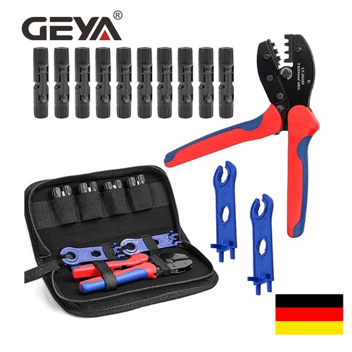 Crimpzange solarstecker set - crimpzange,