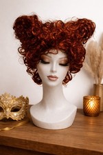 Kupfer rote Locken Perücke