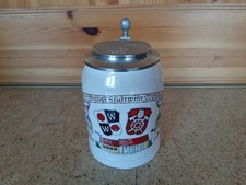 Steingut Bierkrug mit