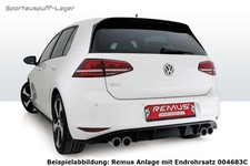 Remus Duplex Sport-Auspuff VW Golf 7 GTI je 2x84mm Carbon Race abgeschrägt