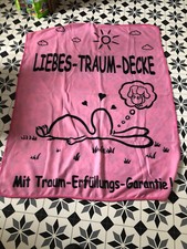 Rosa Schmusedecke Liebestraumdescke ca. 130 x 160 cm