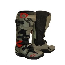 Alpinestars Stiefel Tech 10 Silber Gr.43 Moto Cross Enduro Motorrad MX Supermoto
