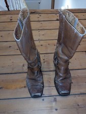 Frye made in USA Cowboy Biker Boots Leather Stiefel EU 42,5 US 11