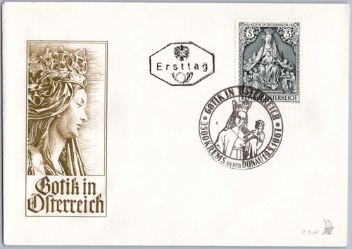 österreich fdc gotik - gotik, 1967