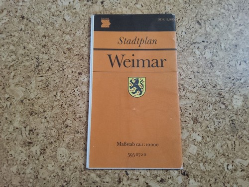 Stadtplan weimar ddr veb - weimar,