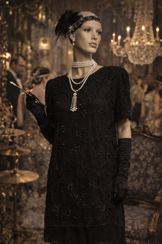 Vintage seidenkreppkleid - vintage,