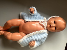 Schildkröt BabyPuppe alt , 58 cm , Jahrgang 1962, kann weinen, Augen beschädigt