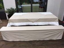 Set aus Hussen und Tischdecken für Biertischgarnitur, Sonderanfertigung