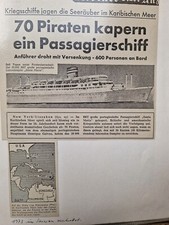 Schiff Santa Maria Portugal Entführung 1961 Presse