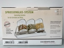 Eschenfelder Sprossengläser 1,0 L (3er Set) mit Abtropfgestell