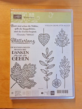 stampin up stempel BLÄTTERTANZ Blätter Herbst Danken und Geben RAR  NEU