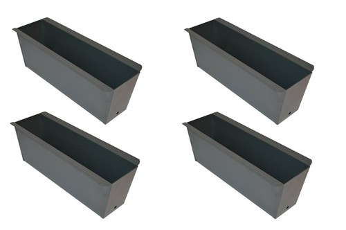 Blumenkasten grau anthr - 4x,