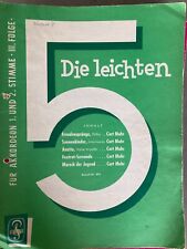 Die leichten Fünf 3 + 2. Stimme Akkordeon Noten