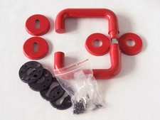 3x Türgarnitur Türgriff rot