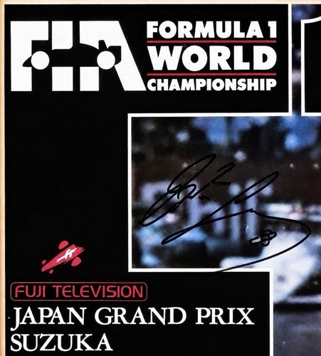 Ayrton senna autogramm - senna, coa