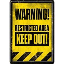 Nostalgic-Art - Retro Blechschild Metallschild - Restricted Area Keep Out!