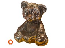 Spardose Teddy Bear Sparschwein Money Box Keramik Silber 21 cm Germany