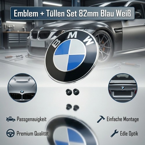82mm blau emblem heckklappe - 82mm,