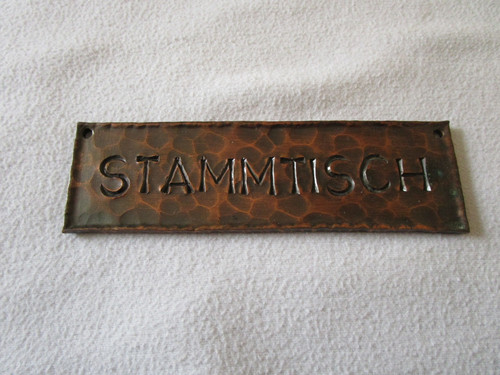 Stammtisch schild - stammtisch,