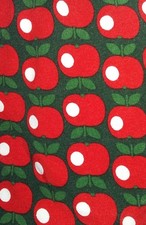 Blutsgeschwister Leggings, Gr. XL, rot weiß grün mit Popart Apfelmuster