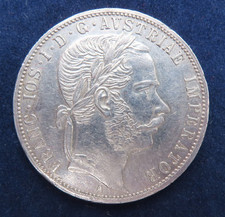 Österreich 1 Florin 1870 A Franz Joseph I. Silber Ag ss